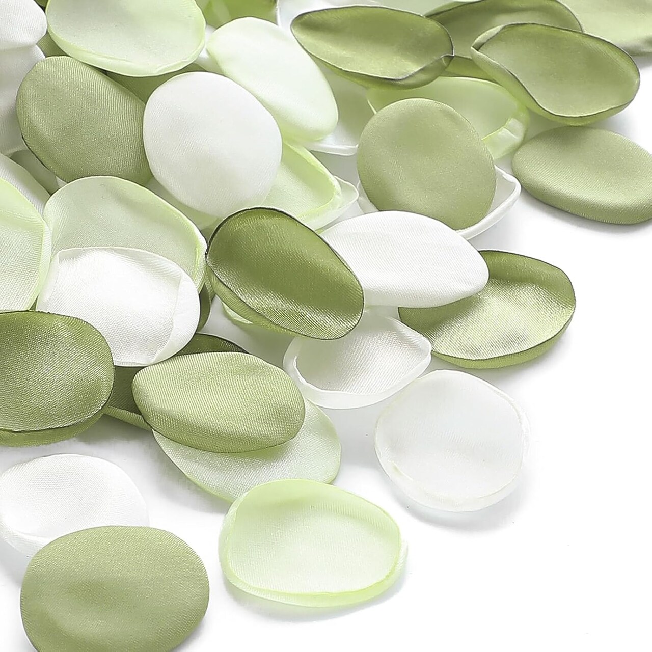 300pcs Rose Petals Sage Green Elf Green Faux Silk Flower Petals for Wedding Flower Girl Basket Aisle Scatter Dinner Table Centerpieces Party Confetti Bridal Shower Romantic Night Decoration
